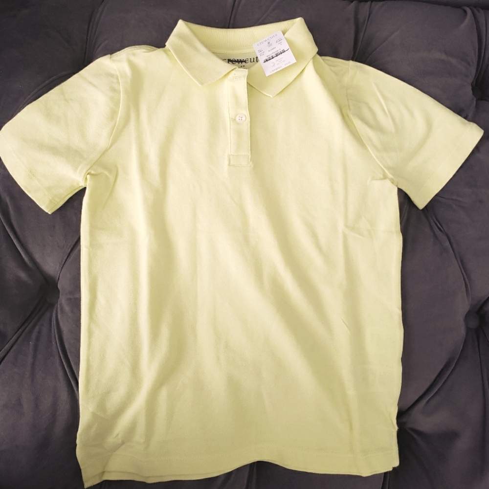 Nwt Crewcuts Girls Polo Shirt size 8 Yellow